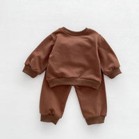 Load image into Gallery viewer, 2 Pieces Set Baby Kid Girls Boys Cartoon Tops And Solid Color Pants Wholesale 23101956
