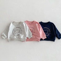 Load image into Gallery viewer, 2 Pieces Set Baby Kid Girls Boys Letters Cartoon Tops And Solid Color Pants Wholesale 23101957
