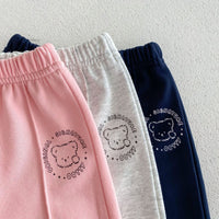 Load image into Gallery viewer, 2 Pieces Set Baby Kid Girls Boys Letters Cartoon Tops And Solid Color Pants Wholesale 23101957
