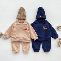 Load image into Gallery viewer, 2 Pieces Set Baby Kid Boys Cartoon Hoodies Sweatshirts And Solid Color Pants Wholesale 23101958
