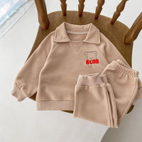 Load image into Gallery viewer, 2 Pieces Set Baby Kid Boys Cartoon Hoodies Sweatshirts And Solid Color Pants Wholesale 23101958
