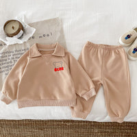 Load image into Gallery viewer, 2 Pieces Set Baby Kid Boys Cartoon Hoodies Sweatshirts And Solid Color Pants Wholesale 23101958
