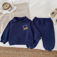 Load image into Gallery viewer, 2 Pieces Set Baby Kid Boys Cartoon Hoodies Sweatshirts And Solid Color Pants Wholesale 23101958
