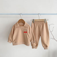 Load image into Gallery viewer, 2 Pieces Set Baby Kid Boys Cartoon Hoodies Sweatshirts And Solid Color Pants Wholesale 23101958
