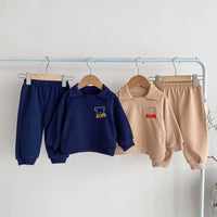 Load image into Gallery viewer, 2 Pieces Set Baby Kid Boys Cartoon Hoodies Sweatshirts And Solid Color Pants Wholesale 23101958
