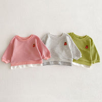 Load image into Gallery viewer, 2 Pieces Set Baby Kid Girls Sports Solid Color Cartoon Hoodies Sweatshirts And Pants Wholesale 23101963
