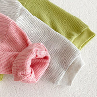 Load image into Gallery viewer, 2 Pieces Set Baby Kid Girls Sports Solid Color Cartoon Hoodies Sweatshirts And Pants Wholesale 23101963
