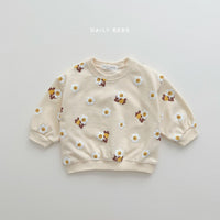 Load image into Gallery viewer, 2 Pieces Set Baby Kid Girls Flower Cartoon Print Hoodies Sweatshirts And Pants Wholesale 23101964
