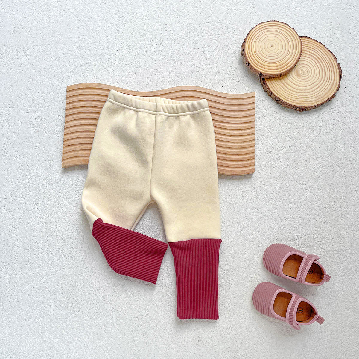 Baby Kid Girls Color-blocking Pants Wholesale 23101965