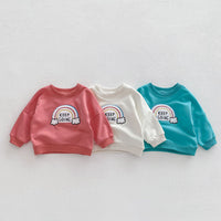 Load image into Gallery viewer, 2 Pieces Set Baby Kid Girls Boys Rainbow Hoodies Sweatshirts And Solid Color Pants Wholesale 23101966
