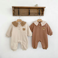 Load image into Gallery viewer, Baby Girls Boys Solid Color Cartoon Jumpsuits Wholesale 23101978
