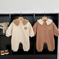 Load image into Gallery viewer, Baby Girls Boys Solid Color Cartoon Jumpsuits Wholesale 23101978
