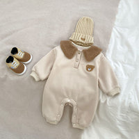 Load image into Gallery viewer, Baby Girls Boys Solid Color Cartoon Jumpsuits Wholesale 23101978
