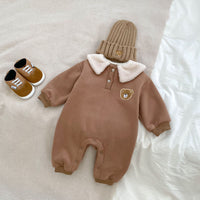 Load image into Gallery viewer, Baby Girls Boys Solid Color Cartoon Jumpsuits Wholesale 23101978
