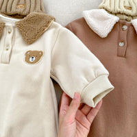 Load image into Gallery viewer, Baby Girls Boys Solid Color Cartoon Jumpsuits Wholesale 23101978

