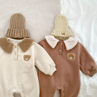 Load image into Gallery viewer, Baby Girls Boys Solid Color Cartoon Jumpsuits Wholesale 23101978

