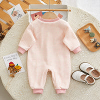 Load image into Gallery viewer, Baby Girls Flower Checked Jumpsuits Wholesale 23101983
