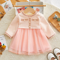 Load image into Gallery viewer, Baby Kid Girls Checked Dresses Wholesale 23101994
