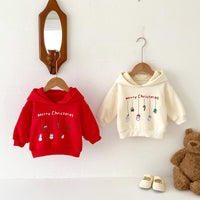 Load image into Gallery viewer, Baby Kid Girls Letters Christmas Hoodies Sweatshirts Wholesale 23101995
