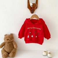 Load image into Gallery viewer, Baby Kid Girls Letters Christmas Hoodies Sweatshirts Wholesale 23101995
