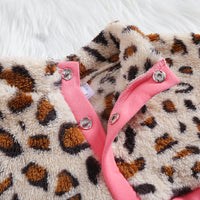 Load image into Gallery viewer, Kid Girls Color-blocking Leopard print Hoodies Sweatshirts Wholesale 23102002
