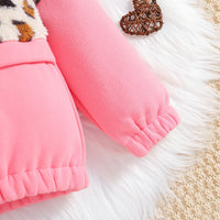 Load image into Gallery viewer, Kid Girls Color-blocking Leopard print Hoodies Sweatshirts Wholesale 23102002
