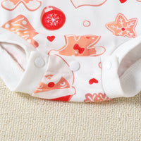 Load image into Gallery viewer, Baby Kid Girls Cartoon Print Christmas Rompers Wholesale 23102405
