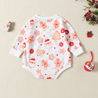 Load image into Gallery viewer, Baby Kid Girls Cartoon Print Christmas Rompers Wholesale 23102405
