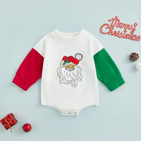 Load image into Gallery viewer, Baby Kid Girls Boys Color-blocking Cartoon Christmas Rompers Wholesale 23111502
