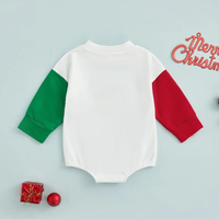 Load image into Gallery viewer, Baby Kid Girls Boys Color-blocking Cartoon Christmas Rompers Wholesale 23111502

