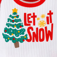 Load image into Gallery viewer, Baby Kid Girls Letters Cartoon Print Christmas Rompers Wholesale 23111506
