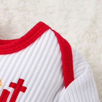 Load image into Gallery viewer, Baby Kid Girls Letters Cartoon Print Christmas Rompers Wholesale 23111506
