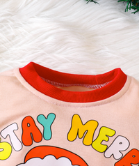 Load image into Gallery viewer, Baby Girls Boys Letters Color-blocking Cartoon Christmas Rompers Wholesale 23112101
