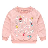 Load image into Gallery viewer, Baby Kid Girls Boys Letters Cartoon Print Christmas Hoodies Sweatshirts Wholesale 23112801
