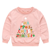Load image into Gallery viewer, Baby Kid Girls Boys Letters Cartoon Print Christmas Hoodies Sweatshirts Wholesale 23112801

