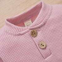 Load image into Gallery viewer, 2 Pieces Set Baby Kid Girls Boys Solid Color Rompers And Pants Wholesale 23113008
