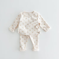 Load image into Gallery viewer, 2 Pieces Set Baby Kid Girls Flower Print Tops And Pants Wholesale 231130100
