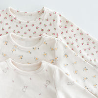 Load image into Gallery viewer, 2 Pieces Set Baby Kid Girls Flower Print Tops And Pants Wholesale 231130100
