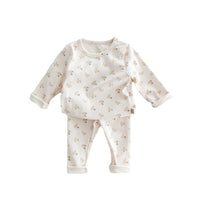 Load image into Gallery viewer, 2 Pieces Set Baby Kid Girls Flower Print Tops And Pants Wholesale 231130100
