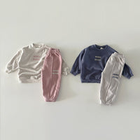 Load image into Gallery viewer, 2 Pieces Set Baby Kid Girls Boys Letters Tops And Pants Wholesale 231130106
