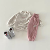 Load image into Gallery viewer, 2 Pieces Set Baby Kid Girls Boys Letters Tops And Pants Wholesale 231130106
