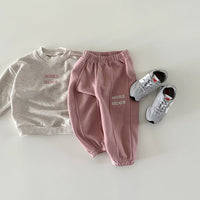 Load image into Gallery viewer, 2 Pieces Set Baby Kid Girls Boys Letters Tops And Pants Wholesale 231130106
