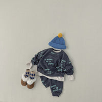Load image into Gallery viewer, 2 Pieces Set Baby Kid Girls Boys Letters Tops And Pants Wholesale 231130126
