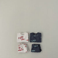 Load image into Gallery viewer, 2 Pieces Set Baby Kid Girls Boys Letters Tops And Pants Wholesale 231130126
