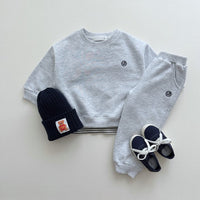 Load image into Gallery viewer, 2 Pieces Set Baby Kid Boys Solid Color Tops And Pants Wholesale 231130133
