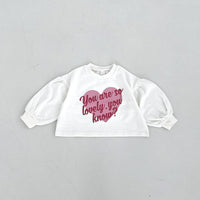 Load image into Gallery viewer, Baby Kid Girls Letters Love heart Tops Wholesale 231130137
