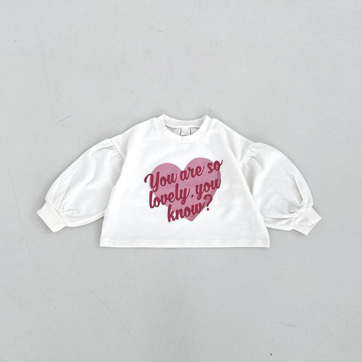 Baby Kid Girls Letters Love heart Tops Wholesale 231130137