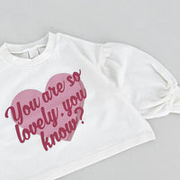 Load image into Gallery viewer, Baby Kid Girls Letters Love heart Tops Wholesale 231130137
