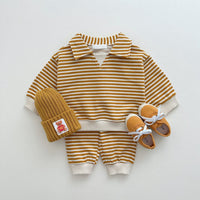 Load image into Gallery viewer, 2 Pieces Set Baby Kid Boys Striped Tops And Pants Wholesale 231130140

