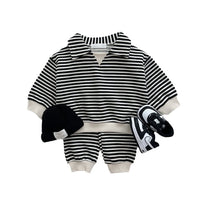 Load image into Gallery viewer, 2 Pieces Set Baby Kid Boys Striped Tops And Pants Wholesale 231130140
